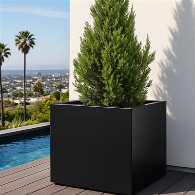 Nwa Square Fiberglass Planter